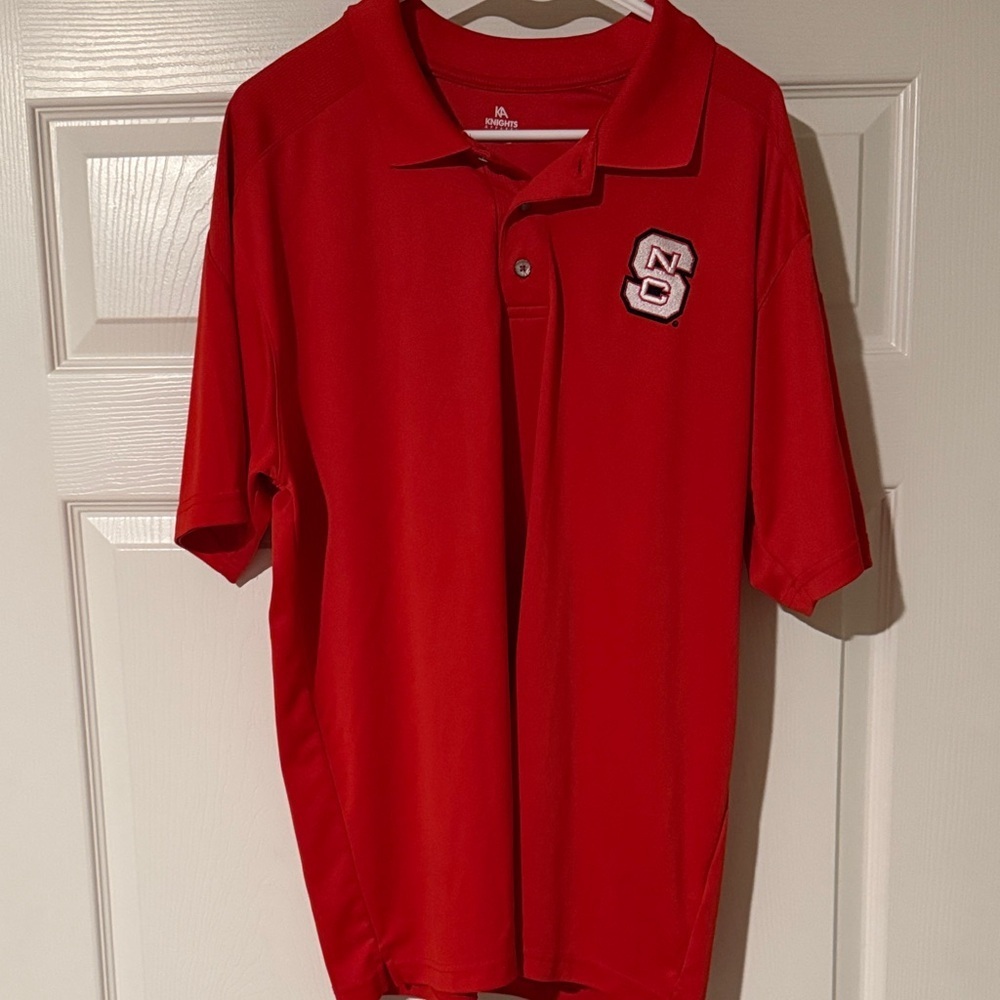 NC State Polo Shirt with Block S Logo